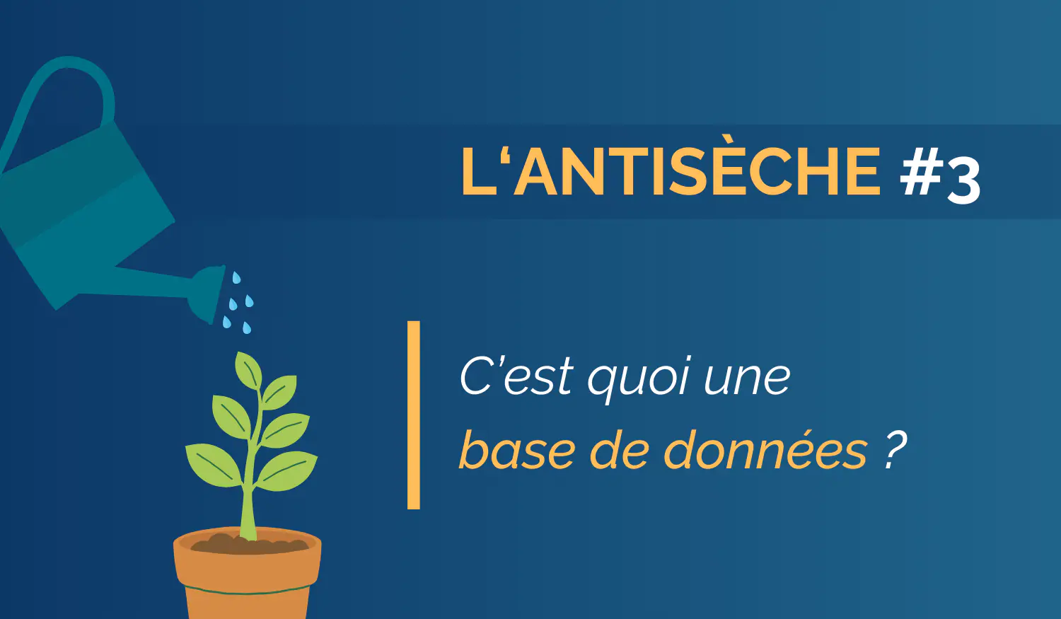 L’antisèche #3 – C’est quoi une base de données ?