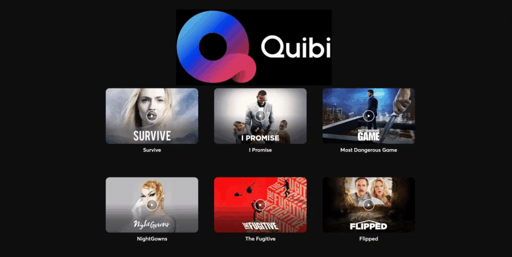 screenshot plateforme Quibi - IKXO